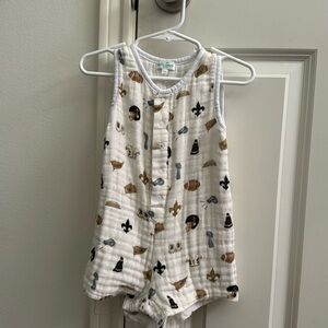 12-18 month New Orleans Saints romper